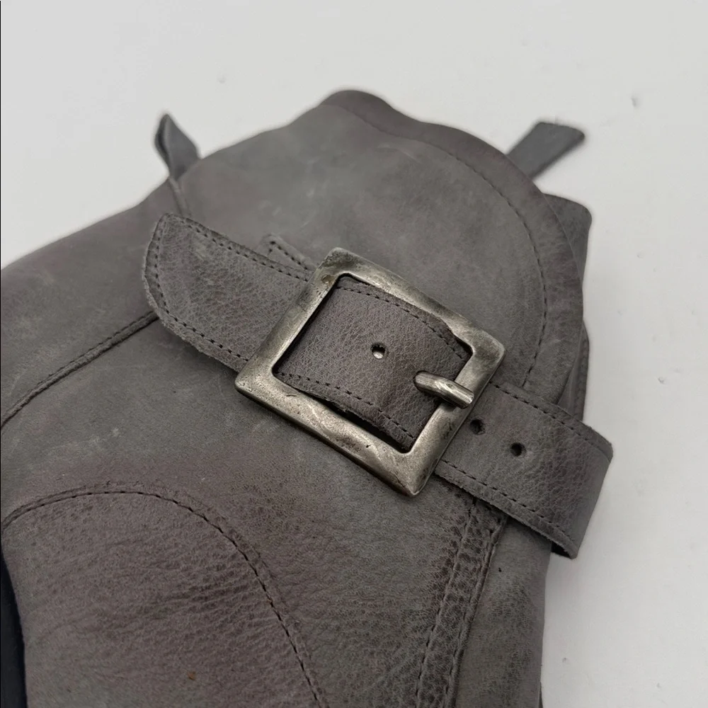 Miz mooz Gray Women Ankle Boots women 38 Casual winter office retro Y2K leather